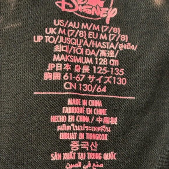 Disney Minnie Mouse Vampire Bat Halloween Tie-Dye Shirt Girls Size 7/8 - Picture 2 of 3